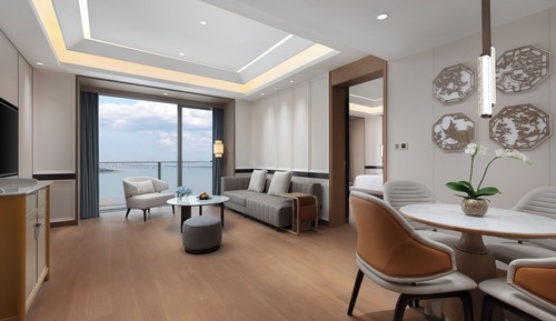 Suite estudio ejecutiva, vistas a la bahía