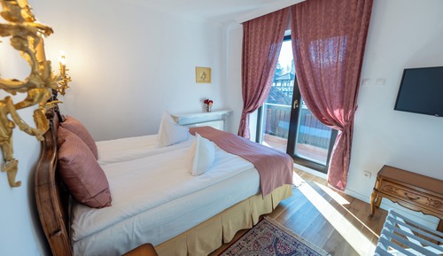 Habitación de diseño con 1 cama doble o 2 individuales, vistas al jardín