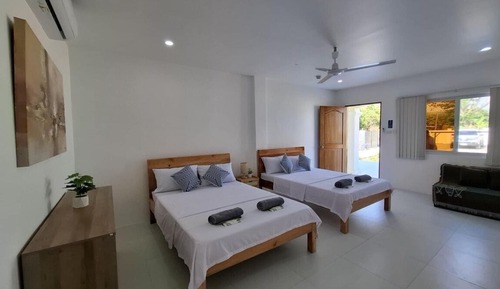 Habitación Deluxe con 2 camas individuales, vistas al jardín