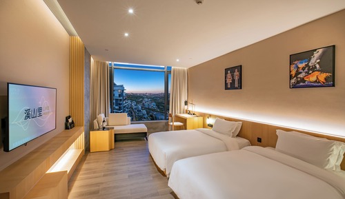 Habitación de lujo con 2 camas individuales, vistas al lago