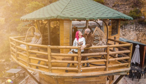 Cabaña Deluxe, balcón, vistas al lago