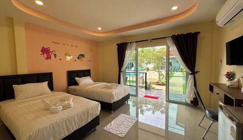 Habitación individual básica, 2 habitaciones, frigorífico