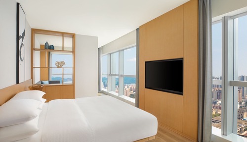 Habitación ejecutiva, 1 cama de matrimonio grande, vistas a la ciudad