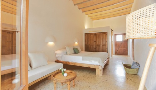 Habitación superior, 1 cama de matrimonio grande con sofá cama, vistas al mar