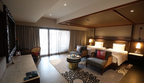 Habitación Premium con 2 camas individuales, vistas al jardín