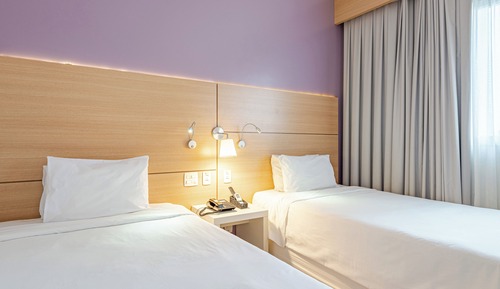 Apartamento superior, 2 camas individuales, vistas a la ciudad