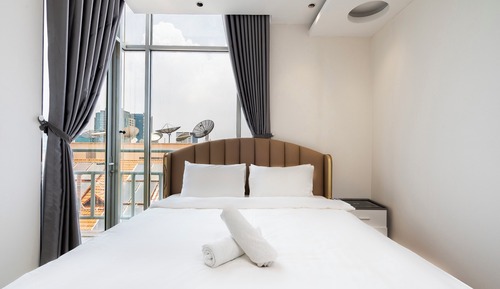 Apartamento Deluxe, 2 habitaciones, cocina, vistas a la ciudad