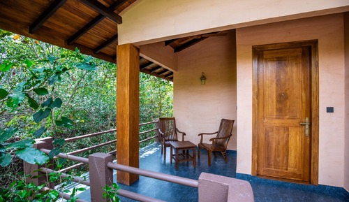 Habitación Deluxe doble, balcón, vistas al jardín