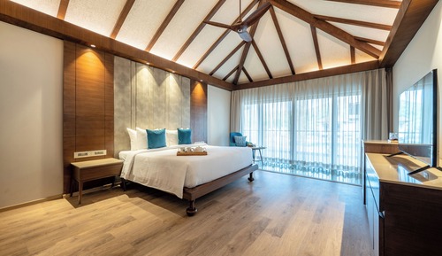 Villa Premier, 1 cama de matrimonio grande, vistas al jardín (Lagoon Villa)