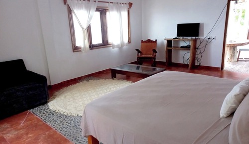 Habitación individual básica, patio, vistas a la colina