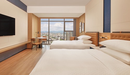 Habitación superior, 2 camas dobles, vistas a la ciudad