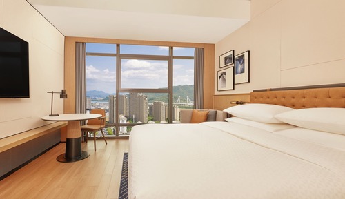 Habitación, 1 cama de matrimonio grande, vistas a la ciudad