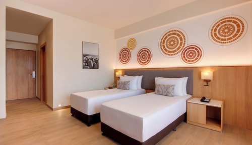 Habitación Deluxe con 2 camas individuales, balcón