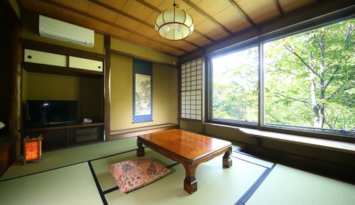 Habitación Deluxe con 2 camas individuales, no fumadores, vistas a la montaña (Kawakurumi)
