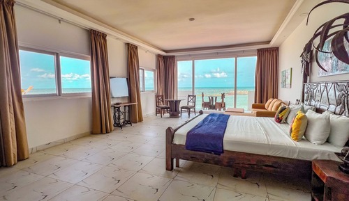 Suite, balcón, vistas al mar