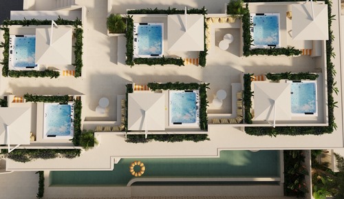 Suite, vistas a la piscina