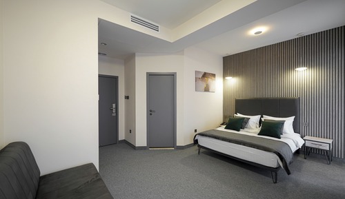 Habitación doble superior, 1 cama de matrimonio con sofá cama