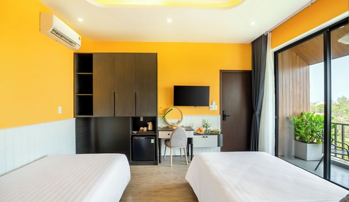 Habitación de lujo con 2 camas individuales