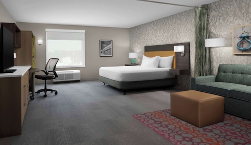 Suite estudio, 1 cama de matrimonio grande, accesible para personas con discapacidad (Hearing)