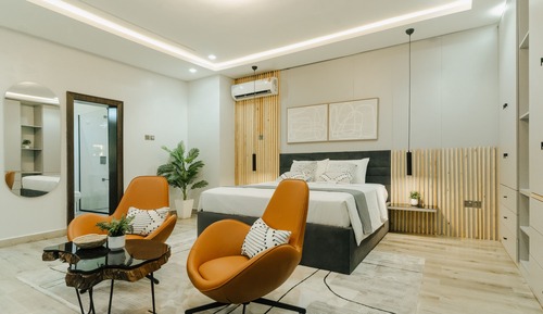 Suite estudio de lujo, 1 cama de matrimonio grande, no fumadores, cocina básica