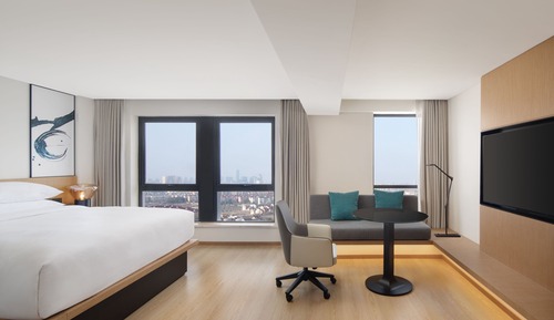 Habitación ejecutiva, 1 cama de matrimonio grande, vistas a la ciudad