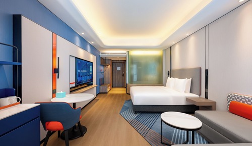 Habitación estándar, 1 cama de matrimonio grande, vistas a la ciudad