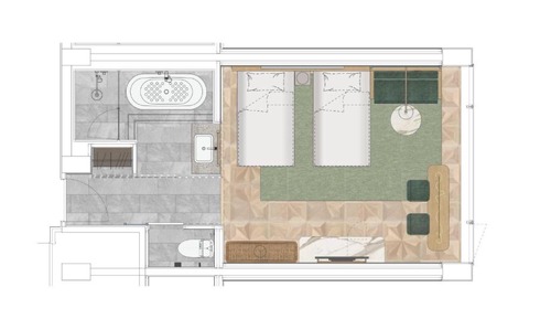 Habitación Premier con 2 camas individuales, no fumadores (B)