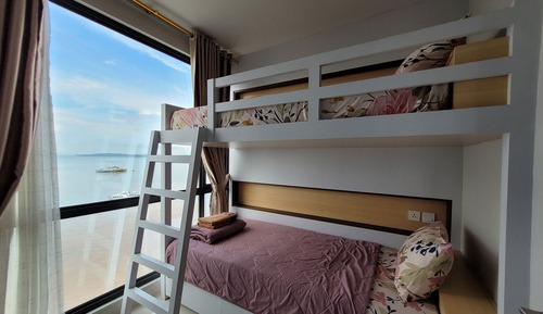 Apartamento familiar, 2 habitaciones, no fumadores, vistas al mar