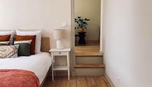 Habitación superior, 1 cama de matrimonio con sofá cama, baño privado, vistas al jardín