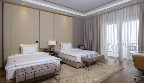 Habitación Deluxe con 1 cama doble o 2 individuales, vistas al mar