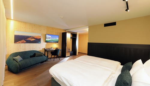 Habitación Deluxe doble, 1 cama de matrimonio grande con sofá cama