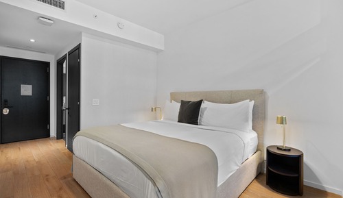 Estudio Deluxe, 1 cama de matrimonio grande, vistas a la bahía