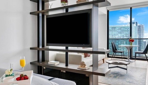 Estudio Deluxe, 1 cama de matrimonio grande con sofá cama, vistas a la bahía