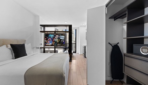 Estudio Deluxe, 1 cama de matrimonio grande con sofá cama, vistas a la bahía