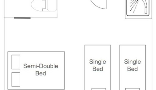 Habitación cuádruple familiar