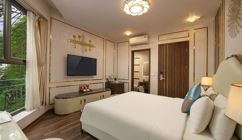 Habitación estándar, 1 cama de matrimonio grande, vistas al jardín