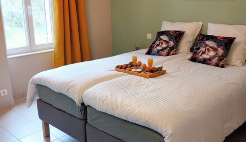Habitación Confort doble, 1 cama de matrimonio, baño privado, vistas a la montaña