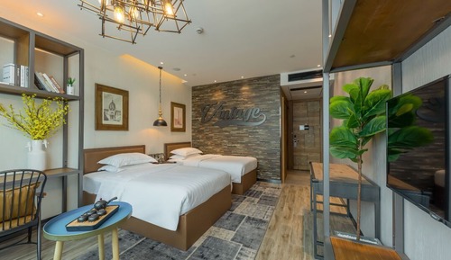 Habitación de lujo con 2 camas individuales