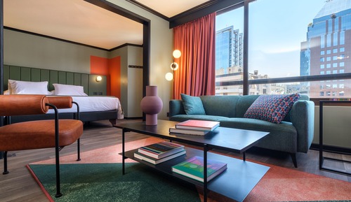 Estudio Deluxe, vistas a la ciudad