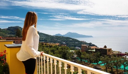 Suite junior, terraza, vistas al mar