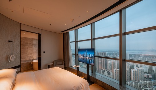 Estudio ejecutivo, 1 cama de matrimonio grande