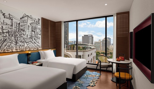 Habitación estándar, 2 camas individuales, vistas a la ciudad