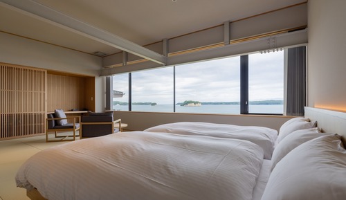 Habitación Deluxe con 2 camas individuales, 2 habitaciones, vistas al mar (NEYA)