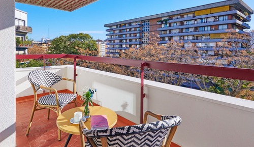 Habitación Confort doble, terraza, vistas a la ciudad