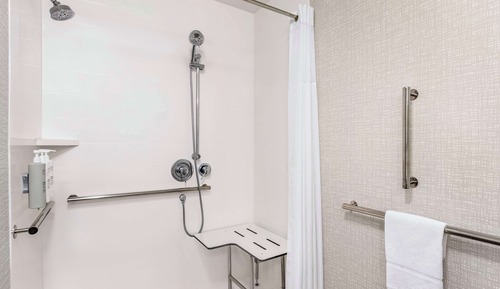Habitación, 2 camas de matrimonio (Mobility & Hearing, Roll-In Shower)