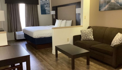 Suite, 1 cama de matrimonio grande, no fumadores, bañera de hidromasaje (with Sofabed)