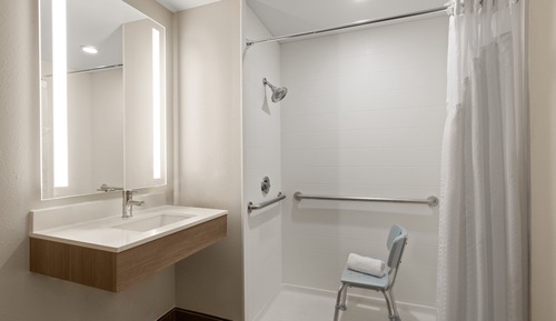 Suite, 1 cama de matrimonio grande (Mobility, Roll-In Shower)