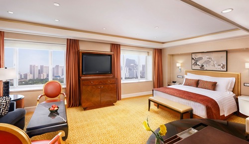 Estudio, 1 cama de matrimonio grande, no fumadores, vistas a la ciudad