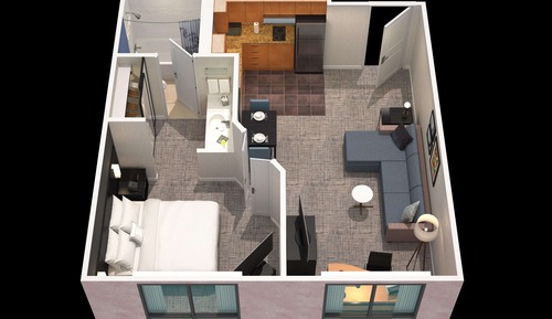 Suite superior, 1 cama de matrimonio con sofá cama (One Bedroom)