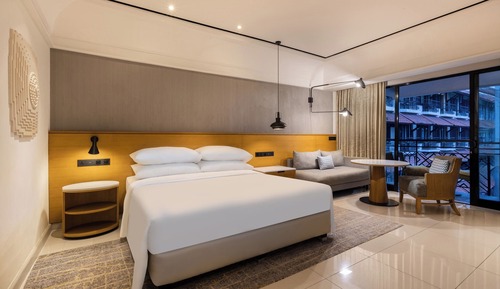 Habitación Grand, 1 cama de matrimonio grande, balcón, vistas al jardín